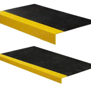 Tấm ốp phẳng chống trượt cầu thang, kích thước 250x25x3.5x600mm
